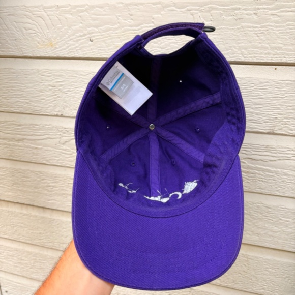 vintage COLUMBIA GOLF Purple Dad hat baseball hat strapback embroided cap - Picture 6 of 7